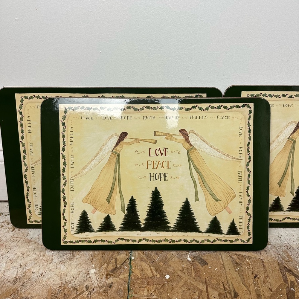 Jason Angel Placemats | Angel Themed Decorative Placemats | Christmas | Vintage
